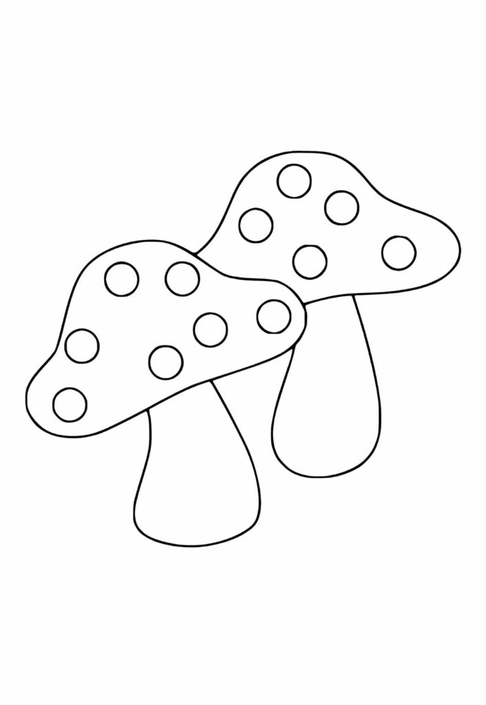Desenhos de Cogumelos para pintar