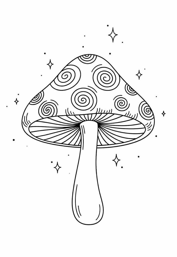 Cogumelo para imprimir