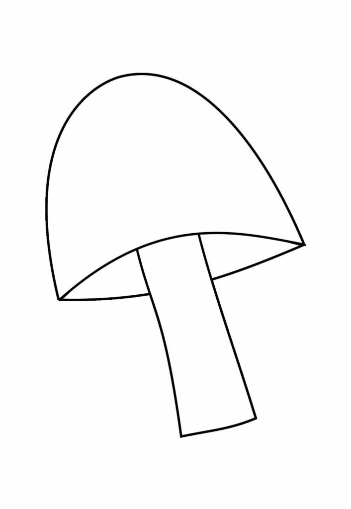 Desenho de Cogumelo para pintar