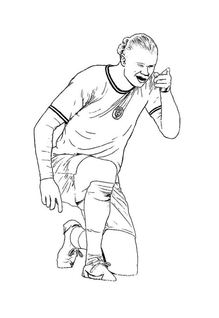 Desenho Haaland Pintar
