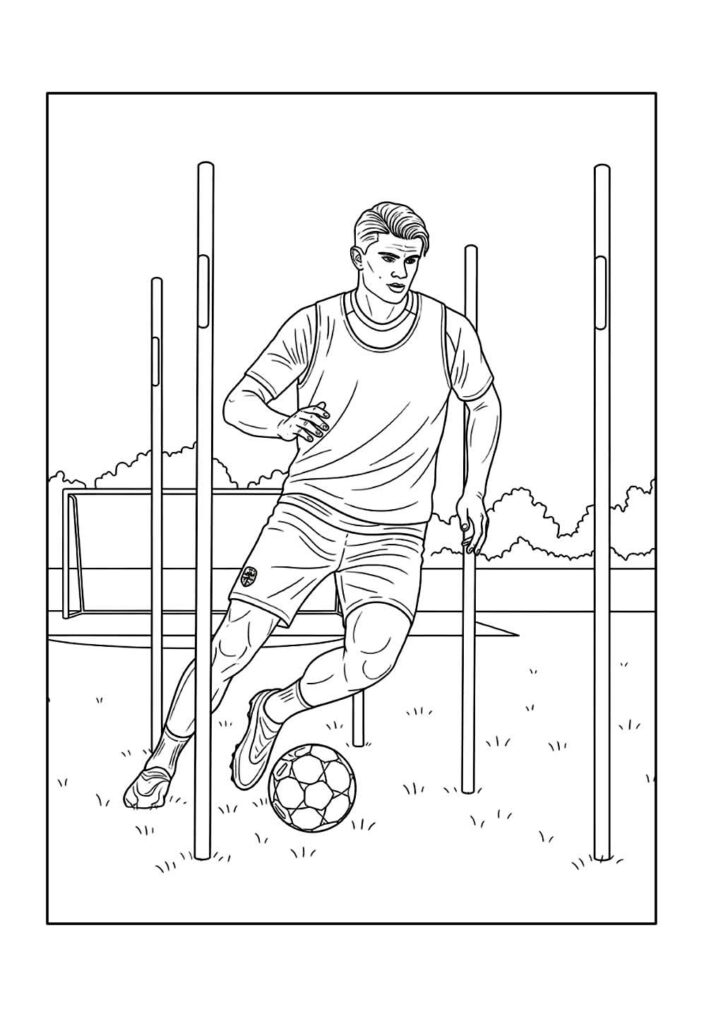 Haaland para colorir