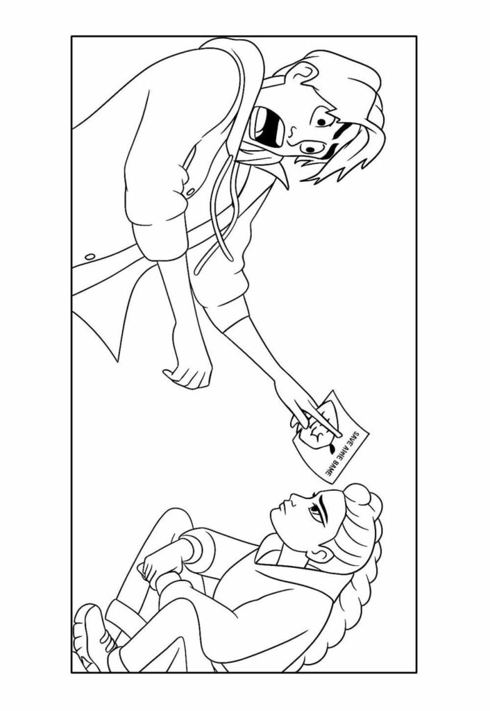 Desenho de Guerreiras do K-Pop para pintar