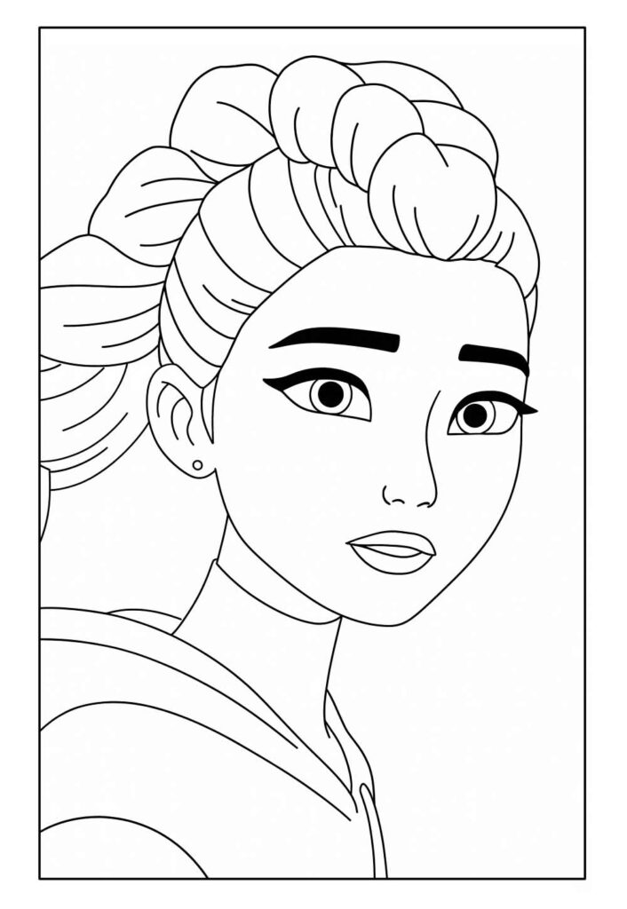 Desenho da Rumi para colorir