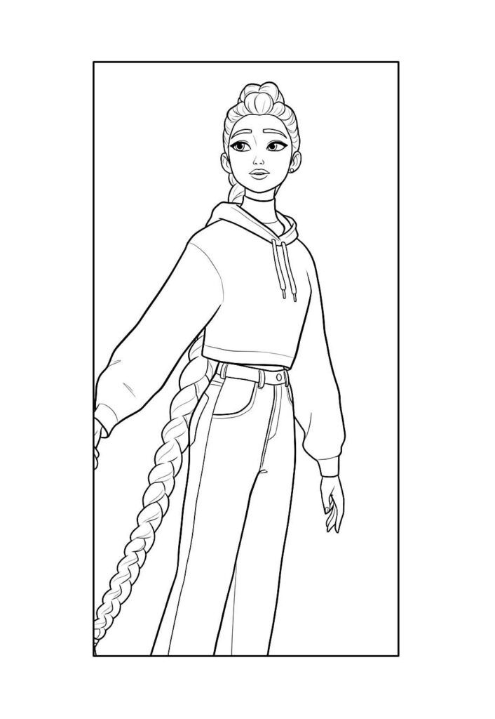 Desenho da Rumi para colorir