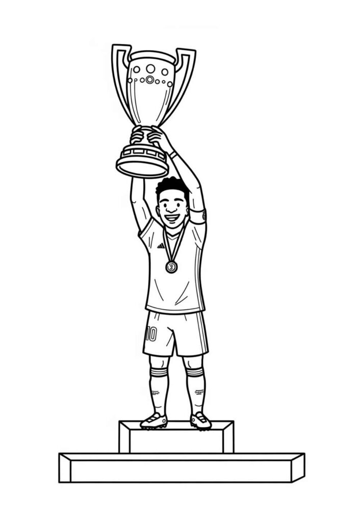 Vinicius Jr. para colorir