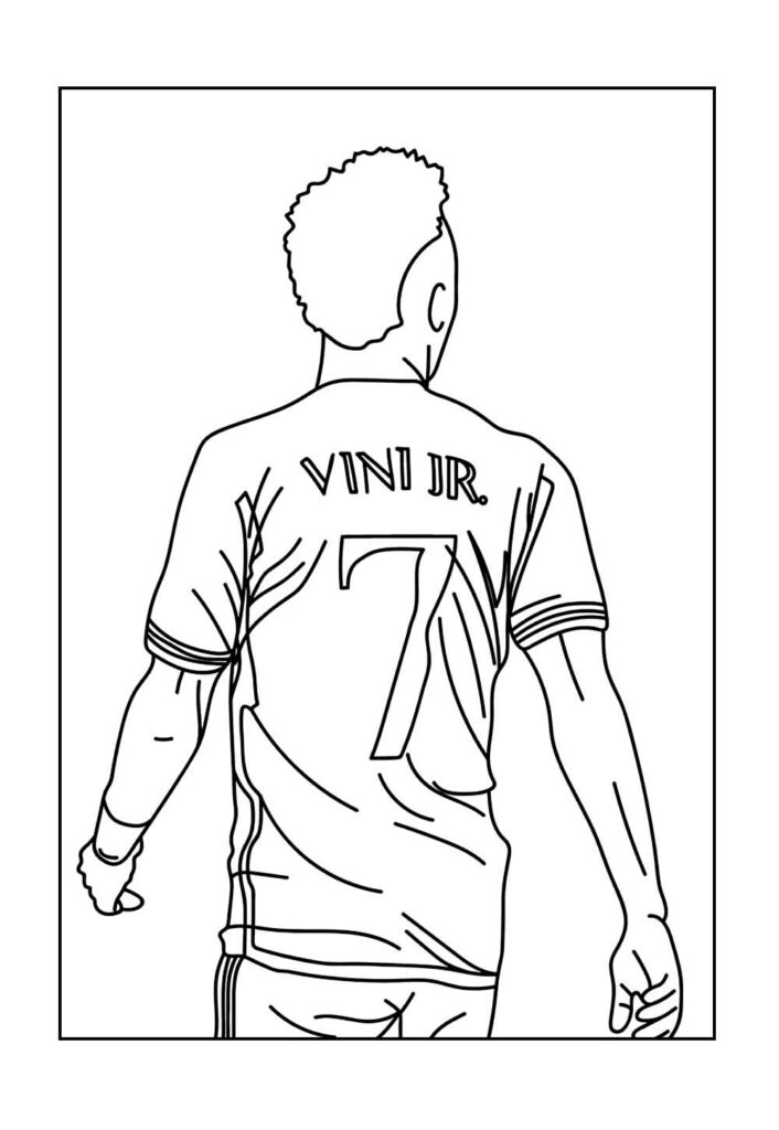 Desenhos Vinicius Júnior Pintar