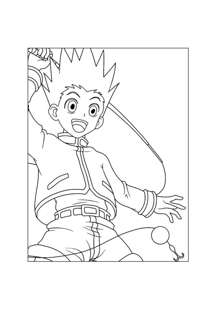 Desenho de Hunter x Hunter para colorir