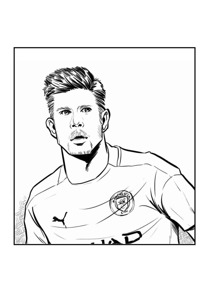 Desenhos de Kevin De Bruyne para colorir