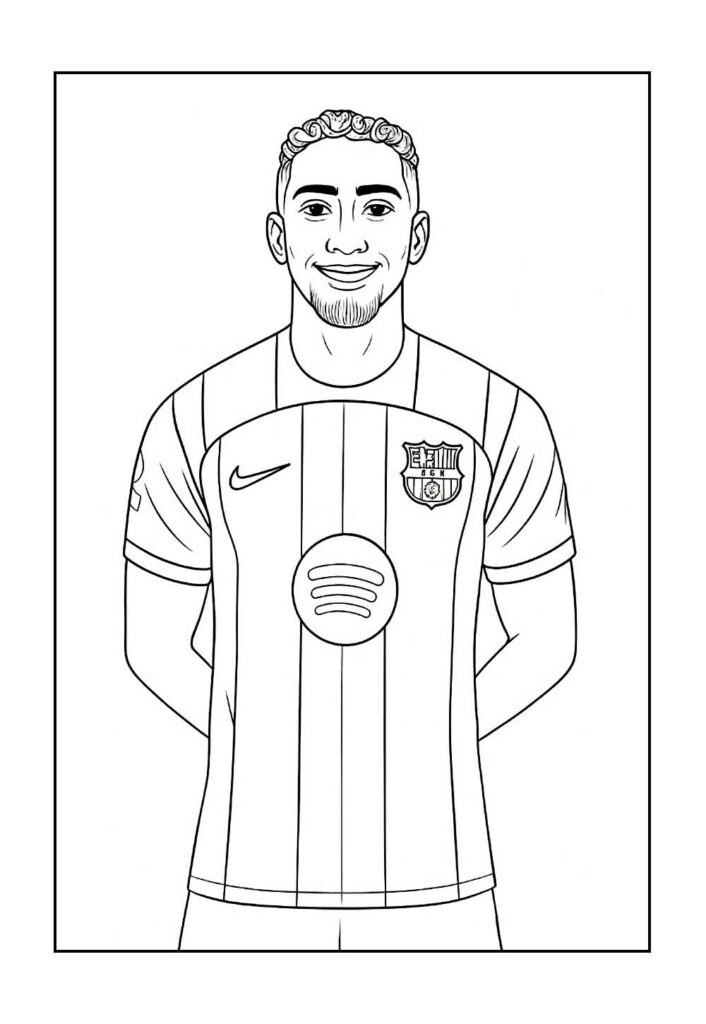 Desenho de Raphinha para imprimir