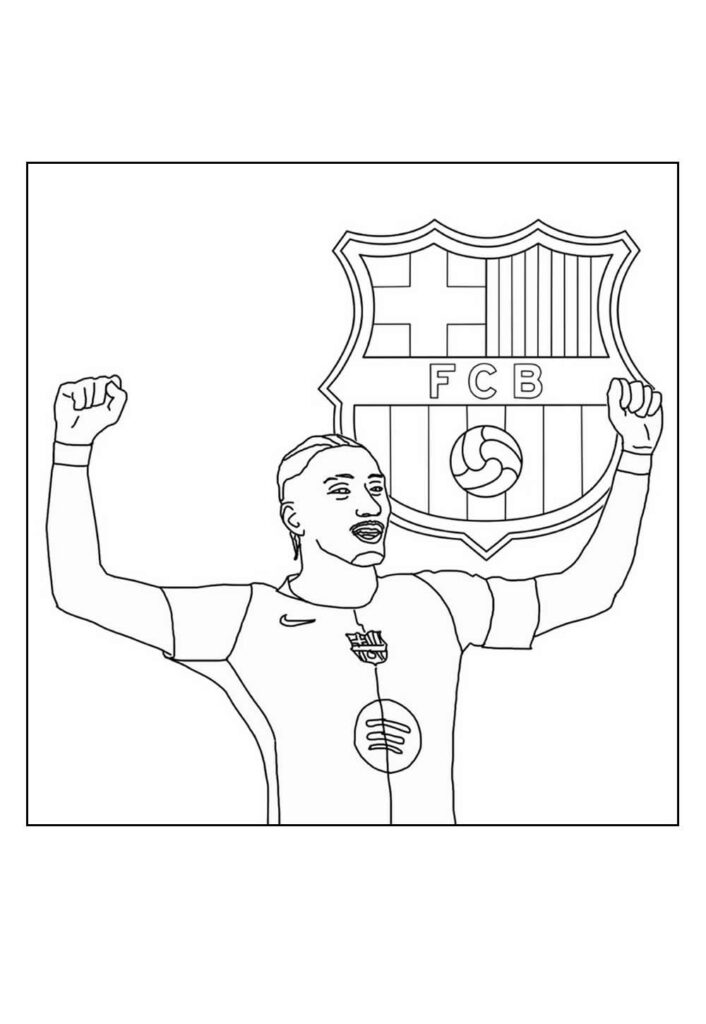Desenhos de Raphinha para colorir