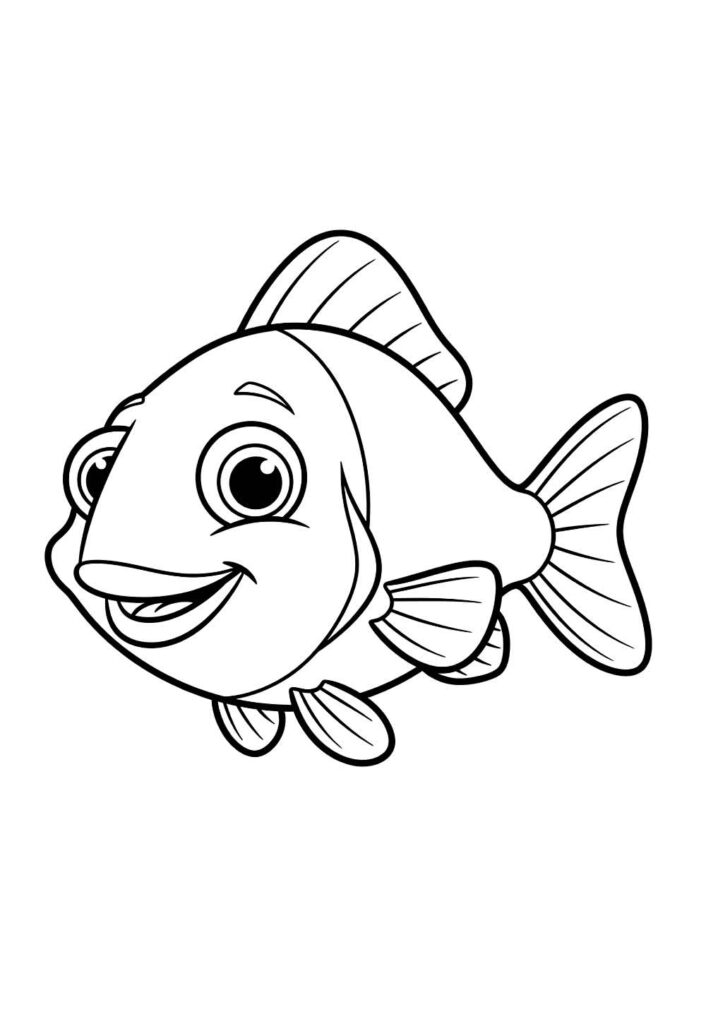 Desenho de Peixinho para colorir