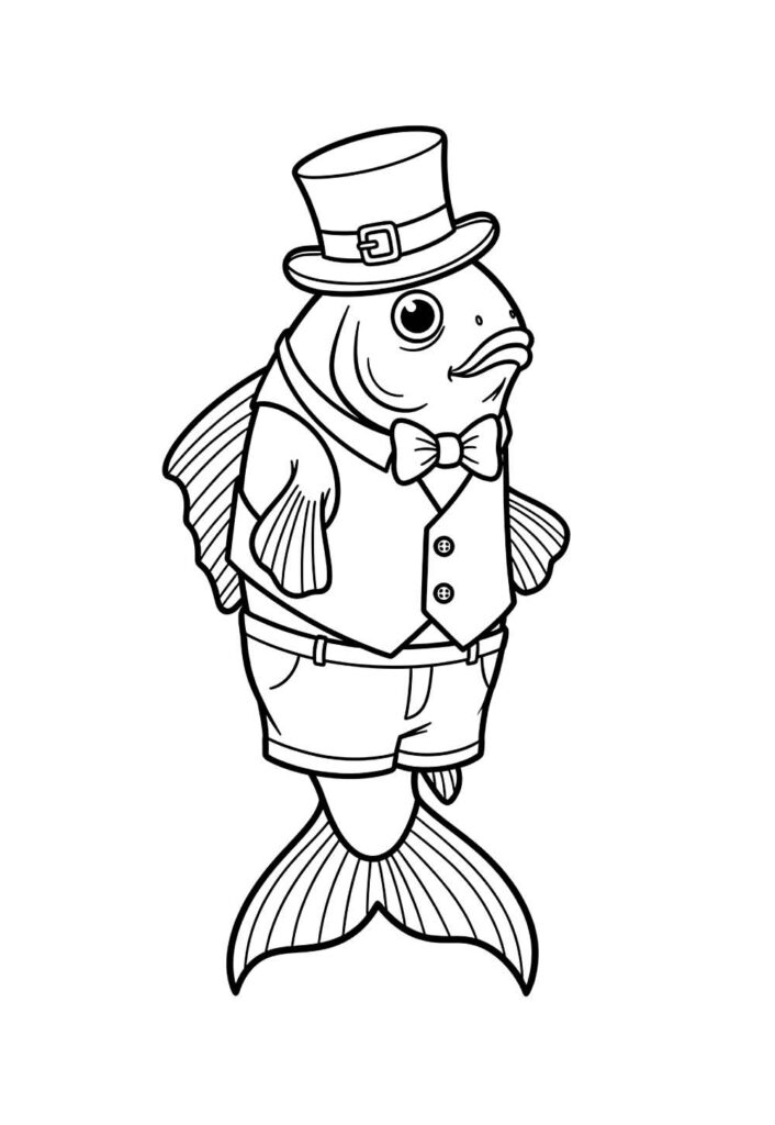 Desenhos de Peixinho para imprimir