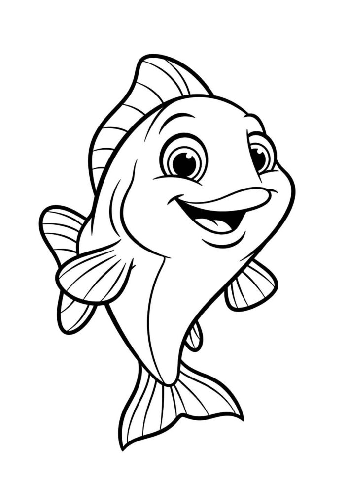 Desenhos de Peixinho para pintar