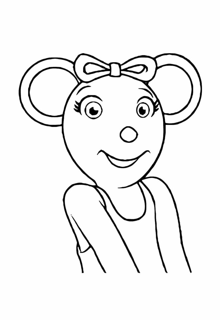 Angelina Ballerina para colorir