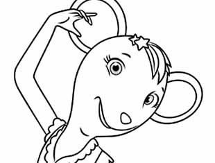 Desenhos de Angelina Ballerina para imprimir