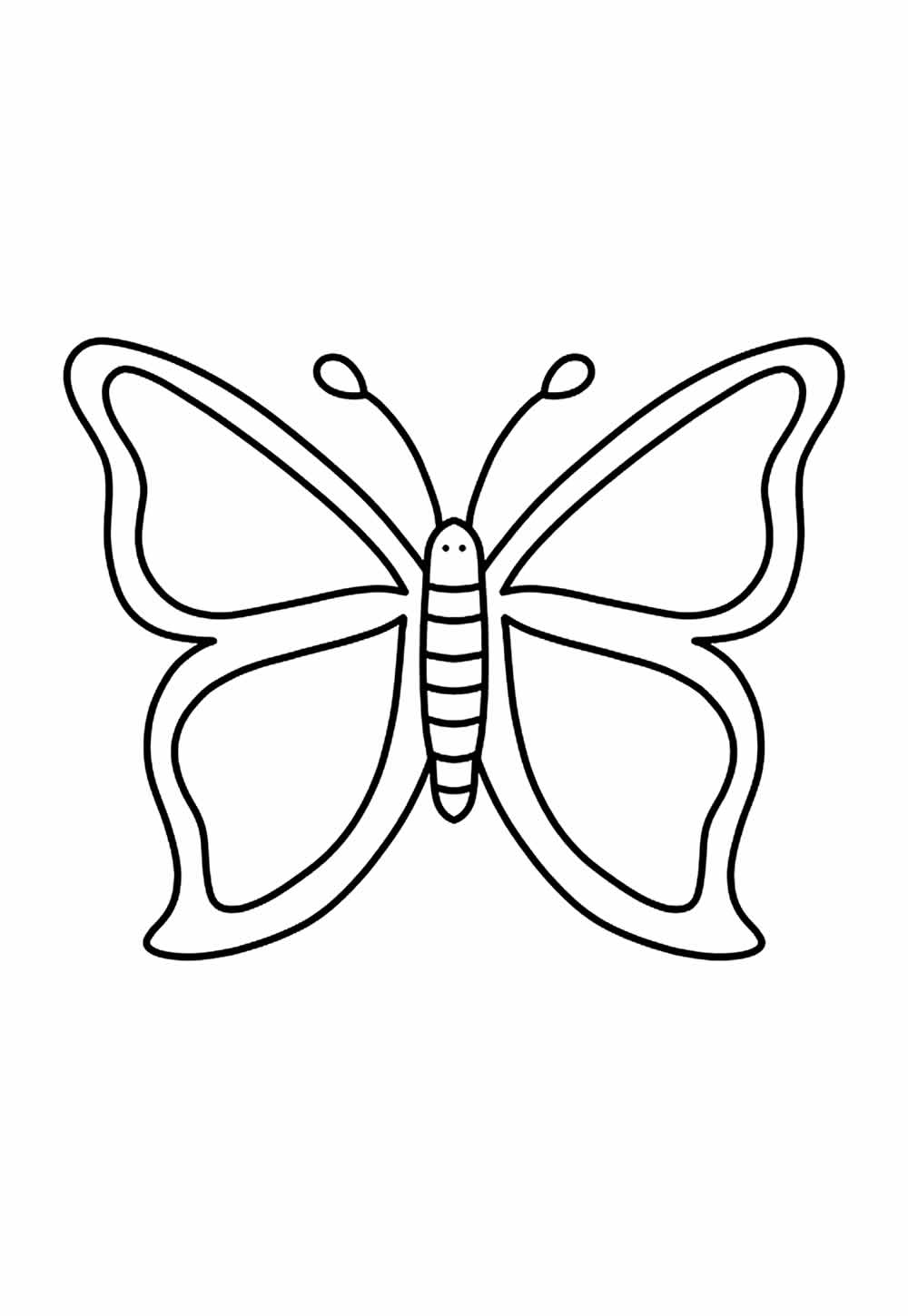 Molde de Borboleta Vazada para Imprimir - Como fazer em casa