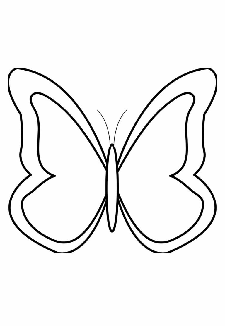 Molde de Borboleta Vazada para Imprimir - Como fazer em casa