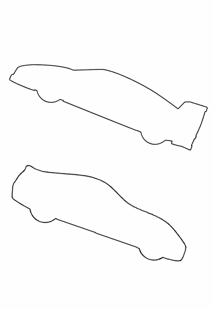 Moldes de Carro para imprimir