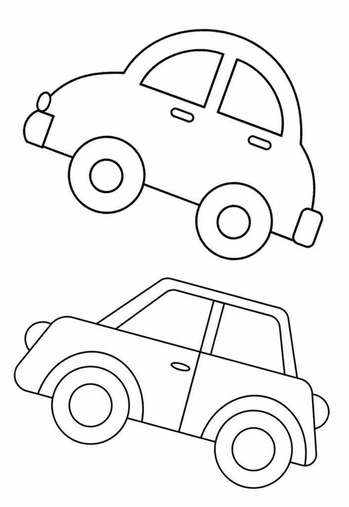 Moldes de Carros para imprimir