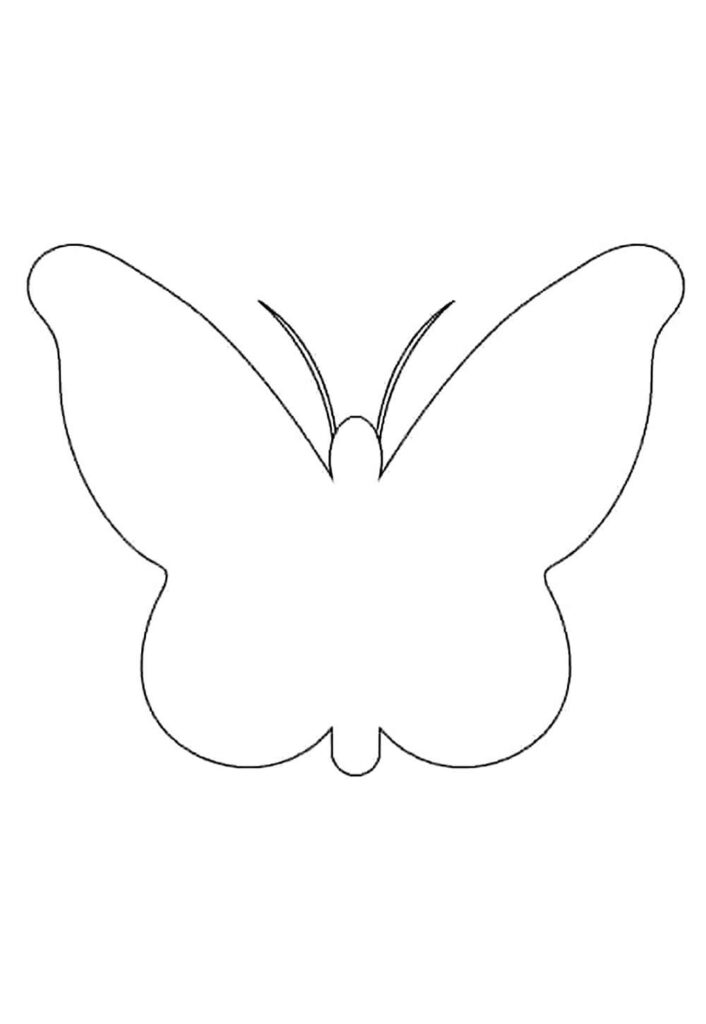 Molde de Mariposa para imprimir