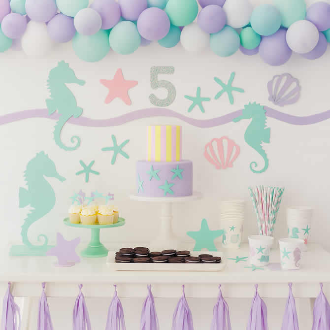 Decoração para Festa com tema Fundo do Mar