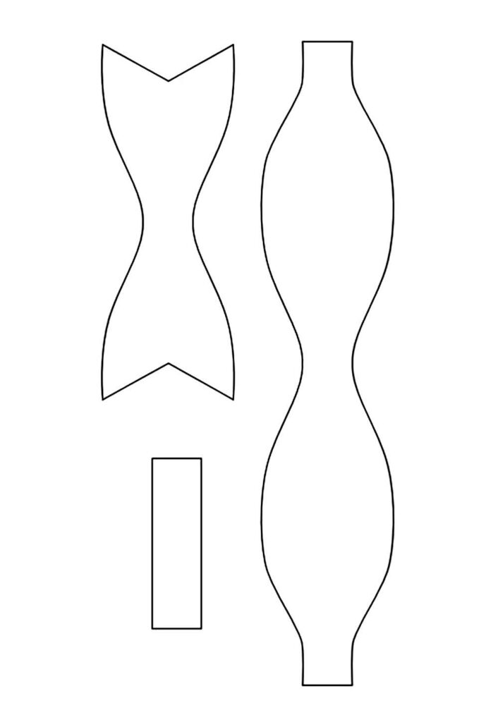Moldes de Laço para imprimir