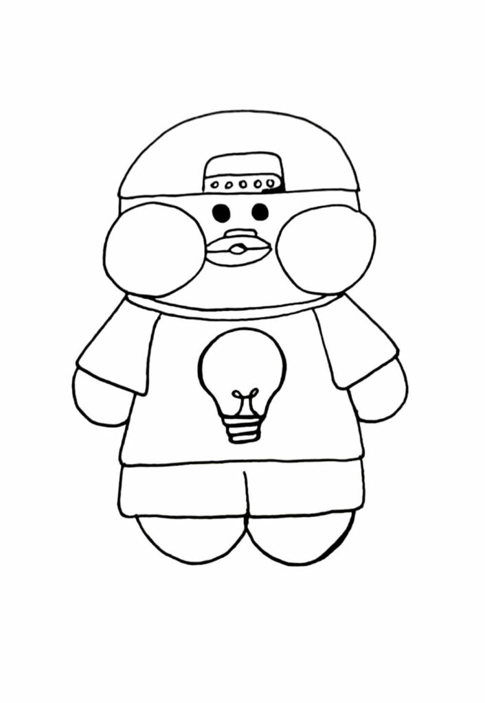 Desenhos de Paper Duck para colorir
