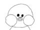 Desenhos de Paper Duck para pintar