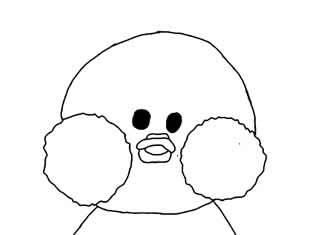Desenhos de Paper Duck para pintar