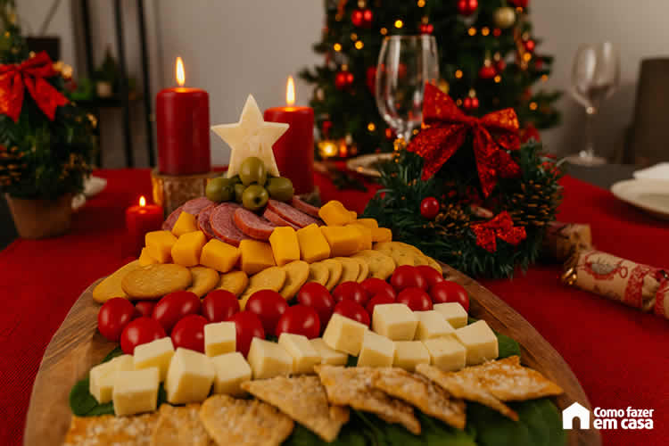 Decoração com Comidas para Natal