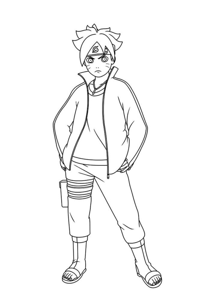 Desenho de Boruto
