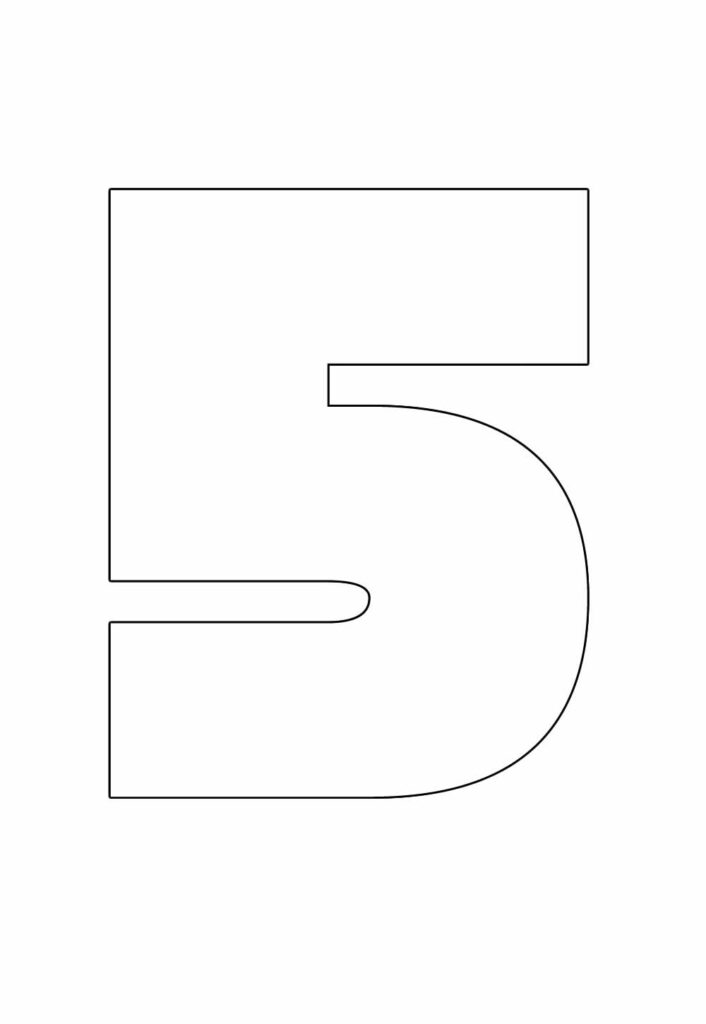 Molde do Número 5