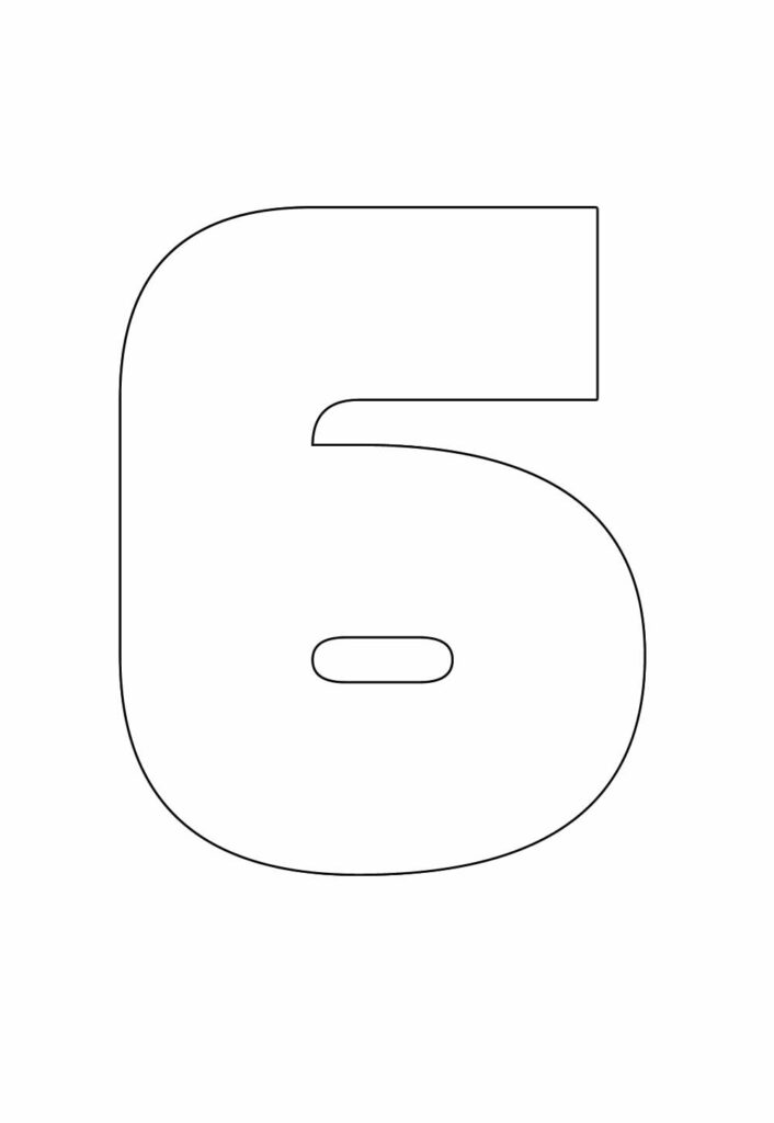 Molde do Número 6