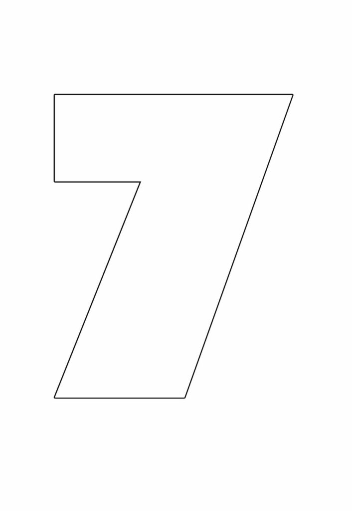 Molde do Número 7