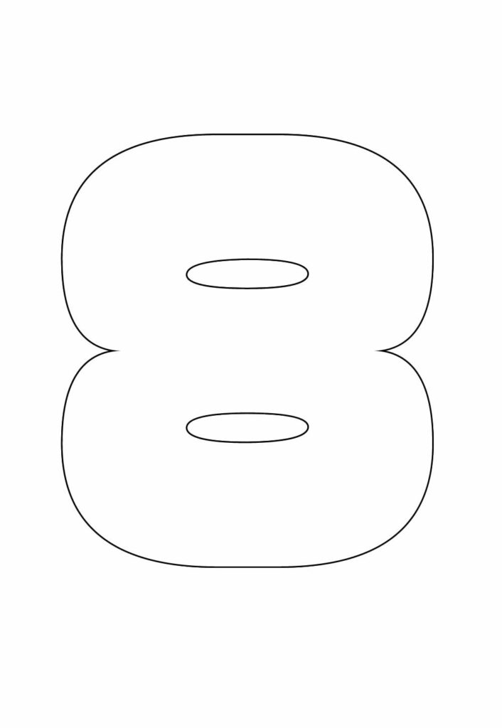 Molde do Número 8