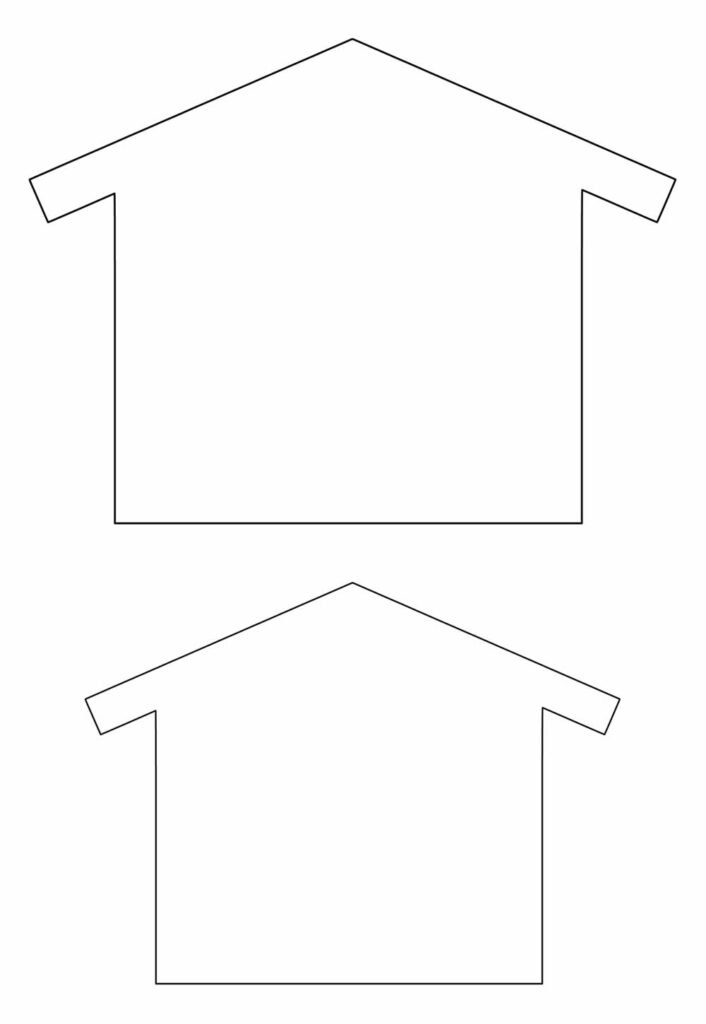 Molde de Casas para Imprimir