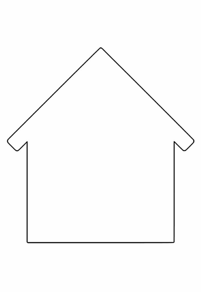Molde de Casa para Imprimir