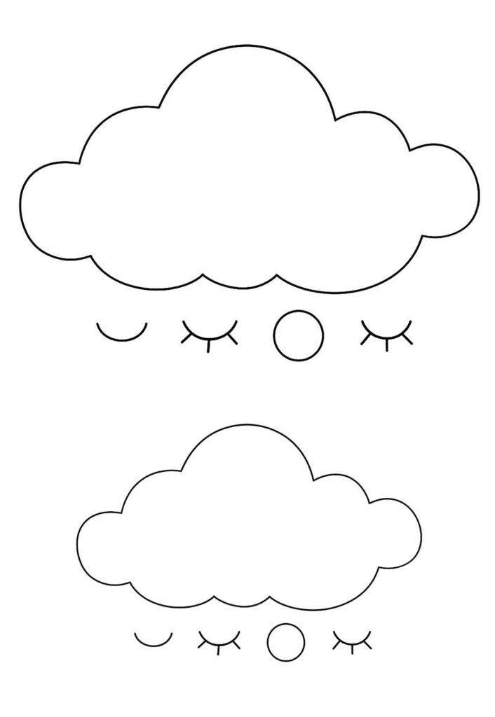Moldes de Nuvens para Imprimir