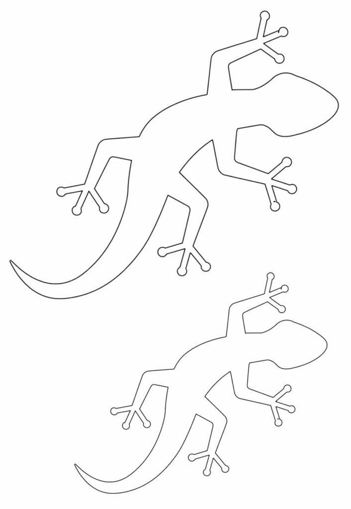 Molde de Lagartos