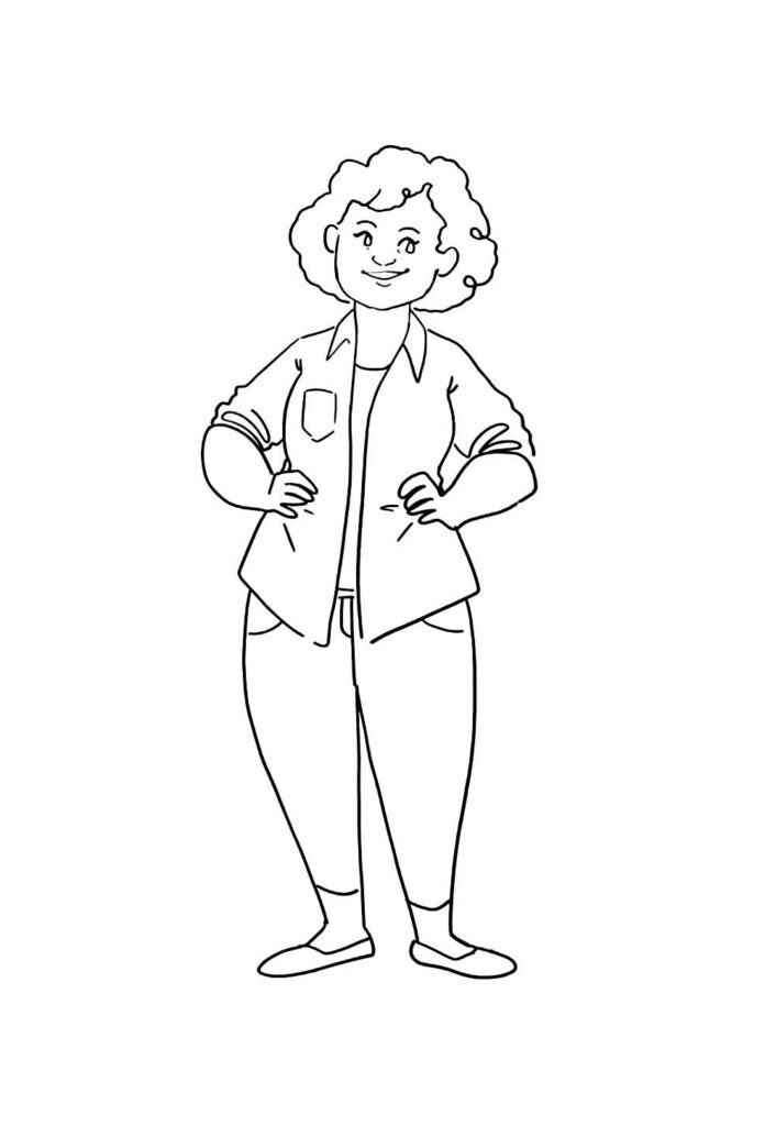 Desenhos de Mulher Negra para imprimir