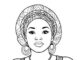 Desenho de Mulheres Negras para colorir