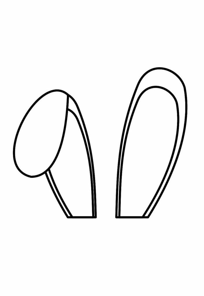 Molde de Orelhinha de Coelho