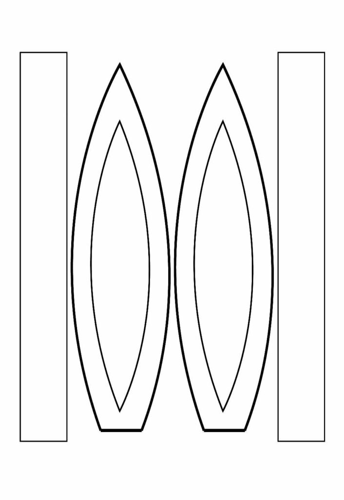 Moldes de Orelha de Coelho para Tiara