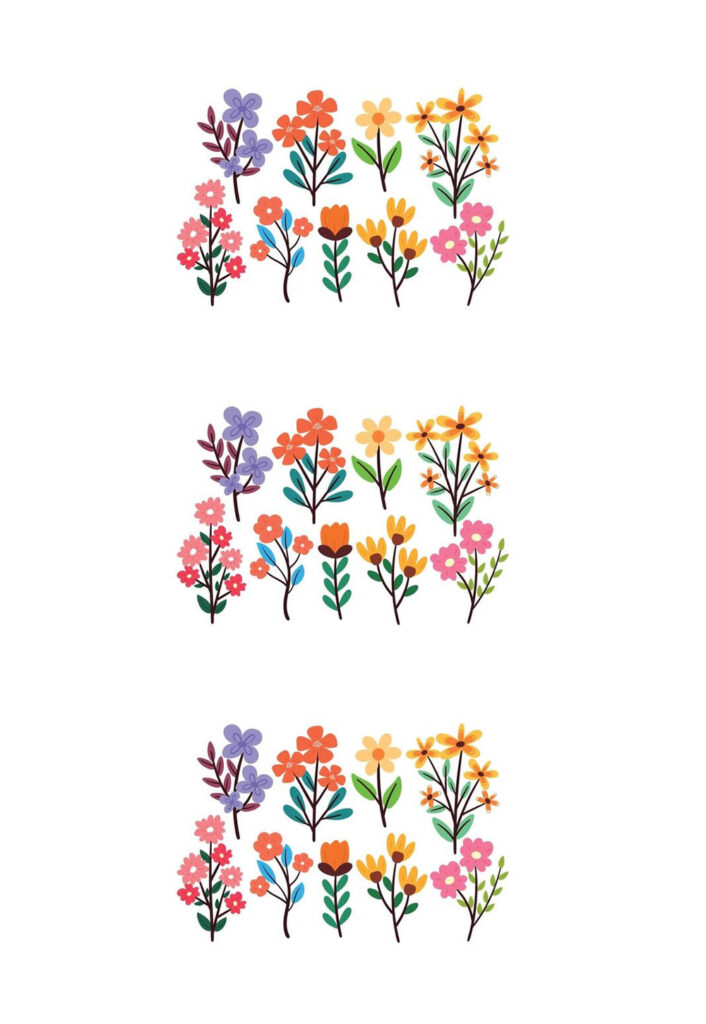 Moldes de Flores Pequenas