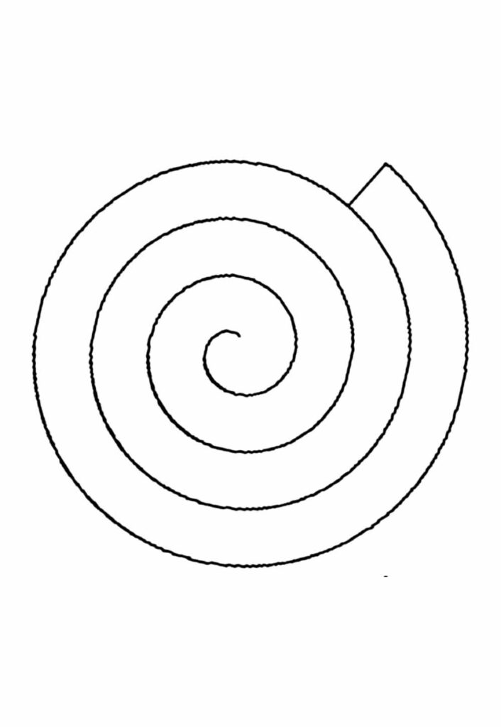 Molde em Espiral de Flor