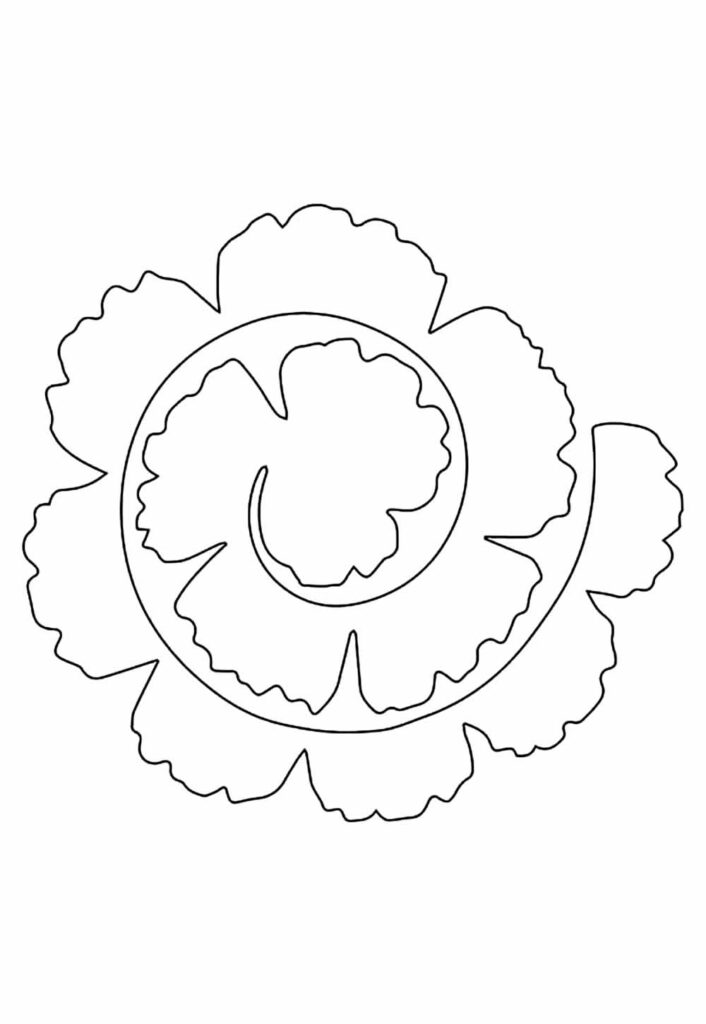 Molde em Espiral para Flor