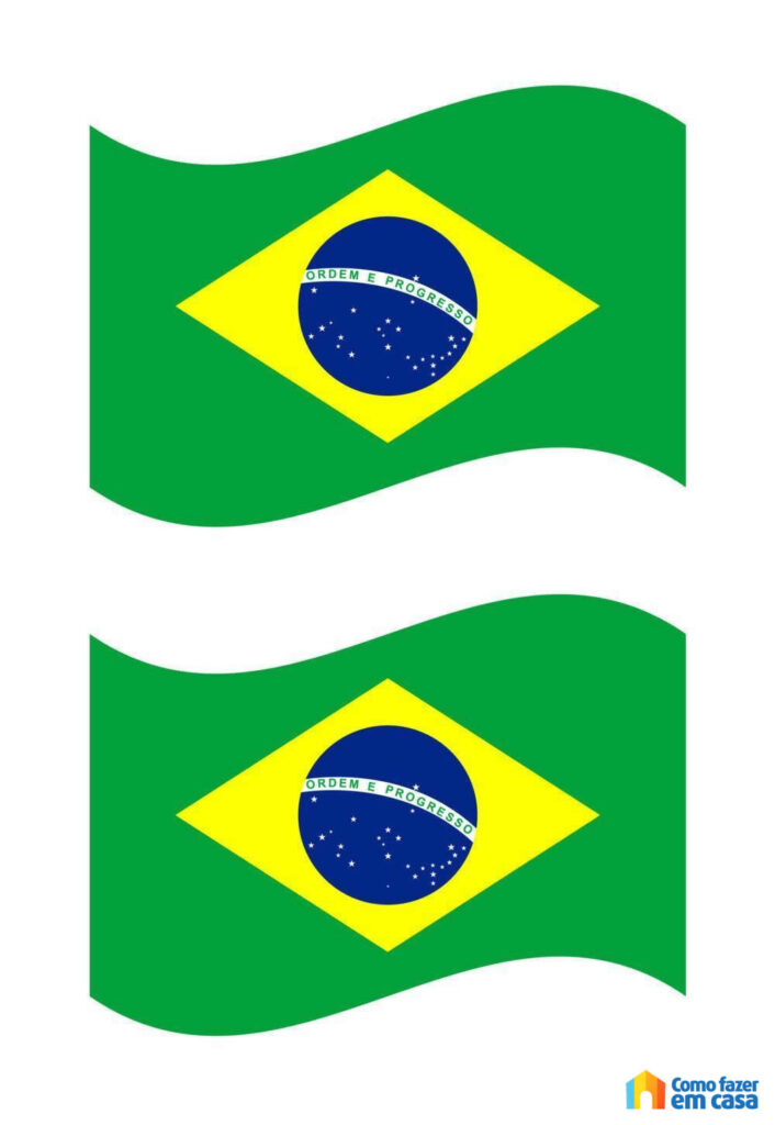 Molde da Bandeira do Brasil