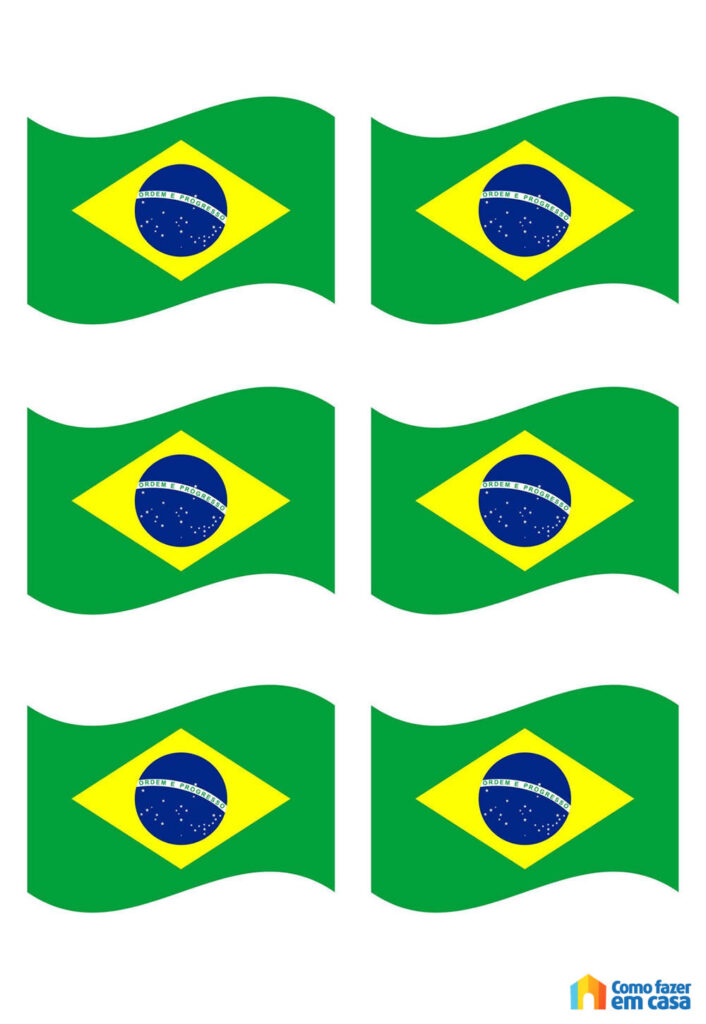 Molde da Bandeira do Brasil