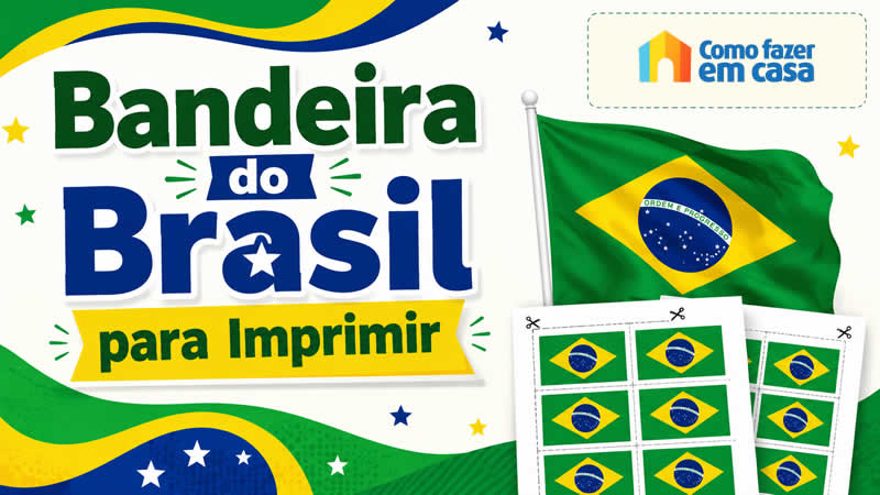 Bandeira do Brasil para Imprimir