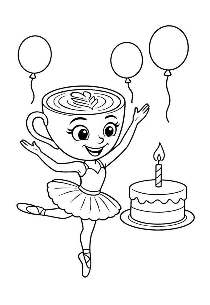 Desenho da Bailarina Cappuccina